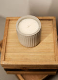 Ribbed Concrete Candle - 6oz